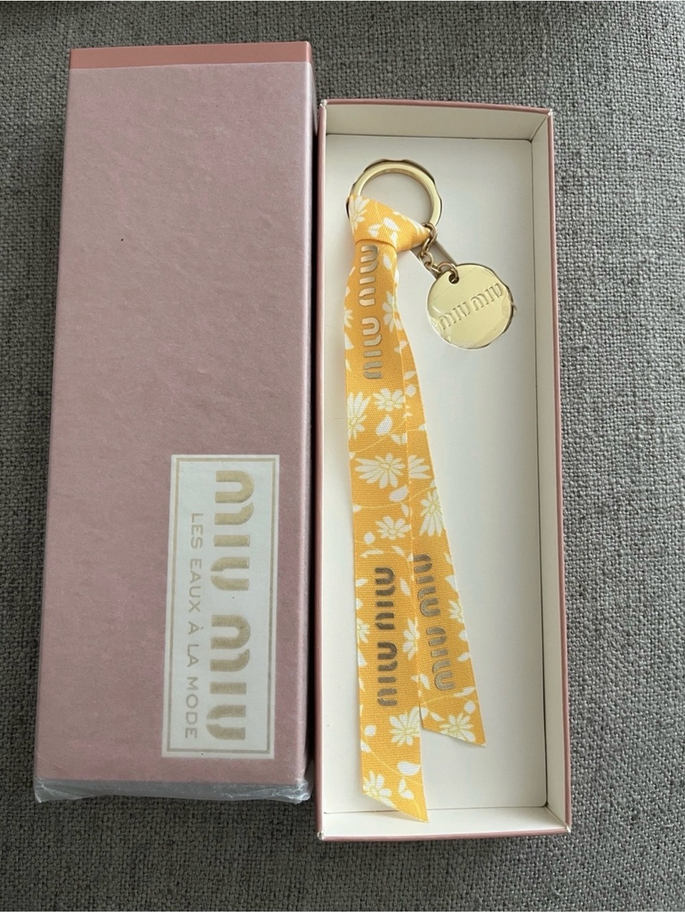 GWP- Miu Miu Ribbon Key Ring/Bag Charm